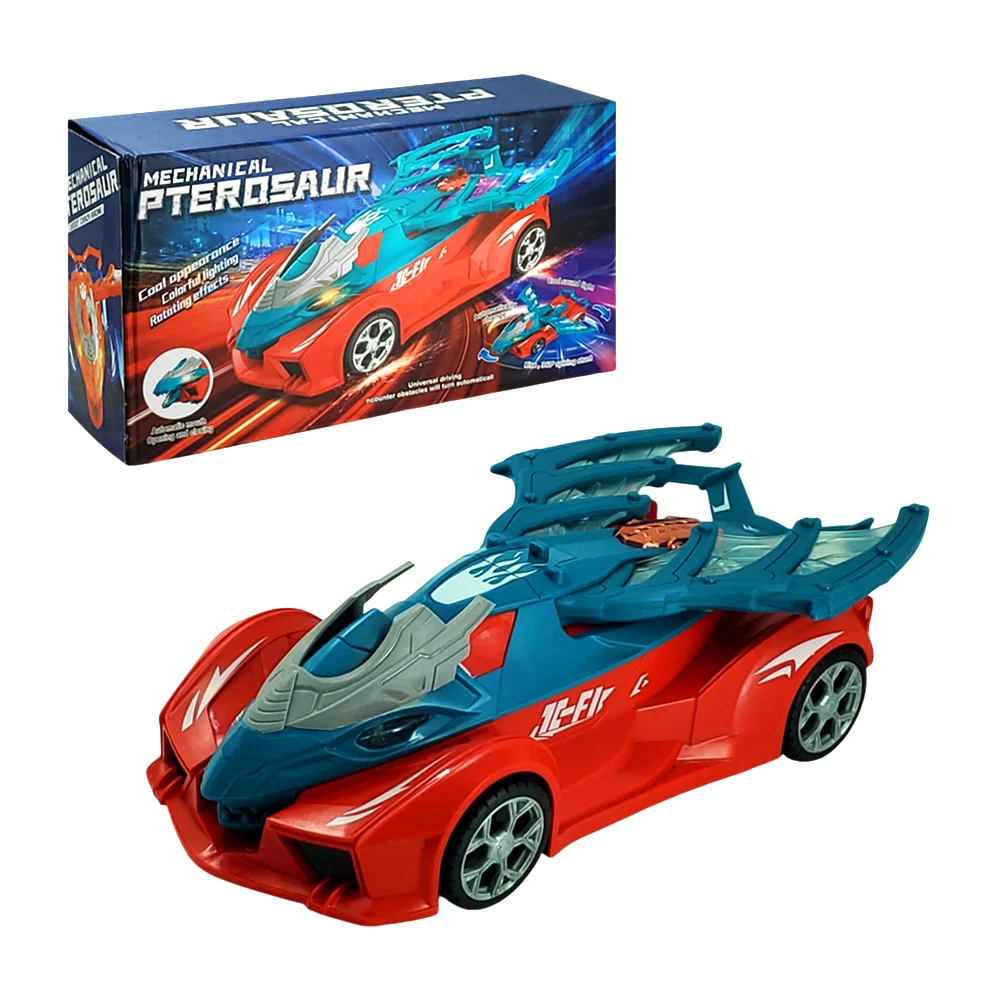 Carro móvil transformable a dragón con luces y música, varios colores…