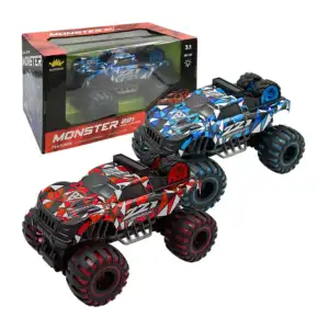 Carro monster truck a control remoto con luces, varios colores / 221 …