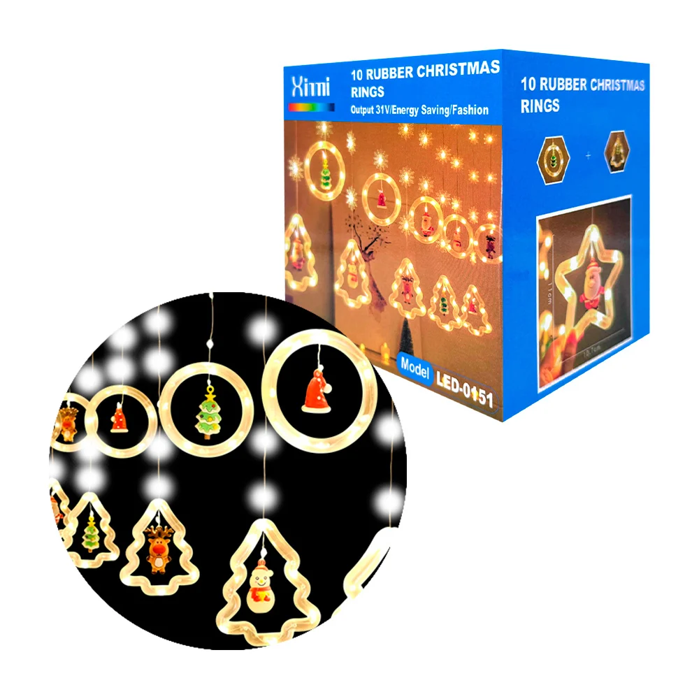 Serie en cascada con figuras 3d, círculos y pinos, en tonos cálidos /…