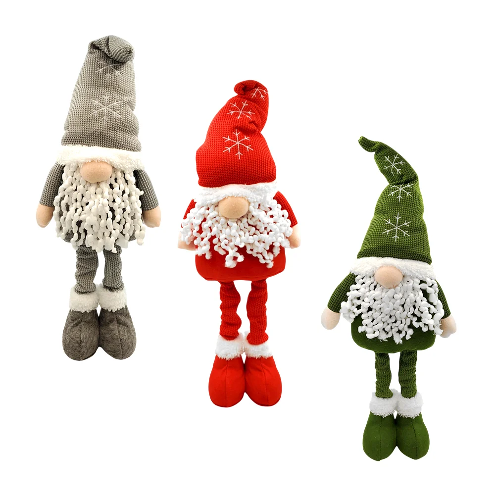 Figura decorativa en forma de santa claus con piernas alargables, col…