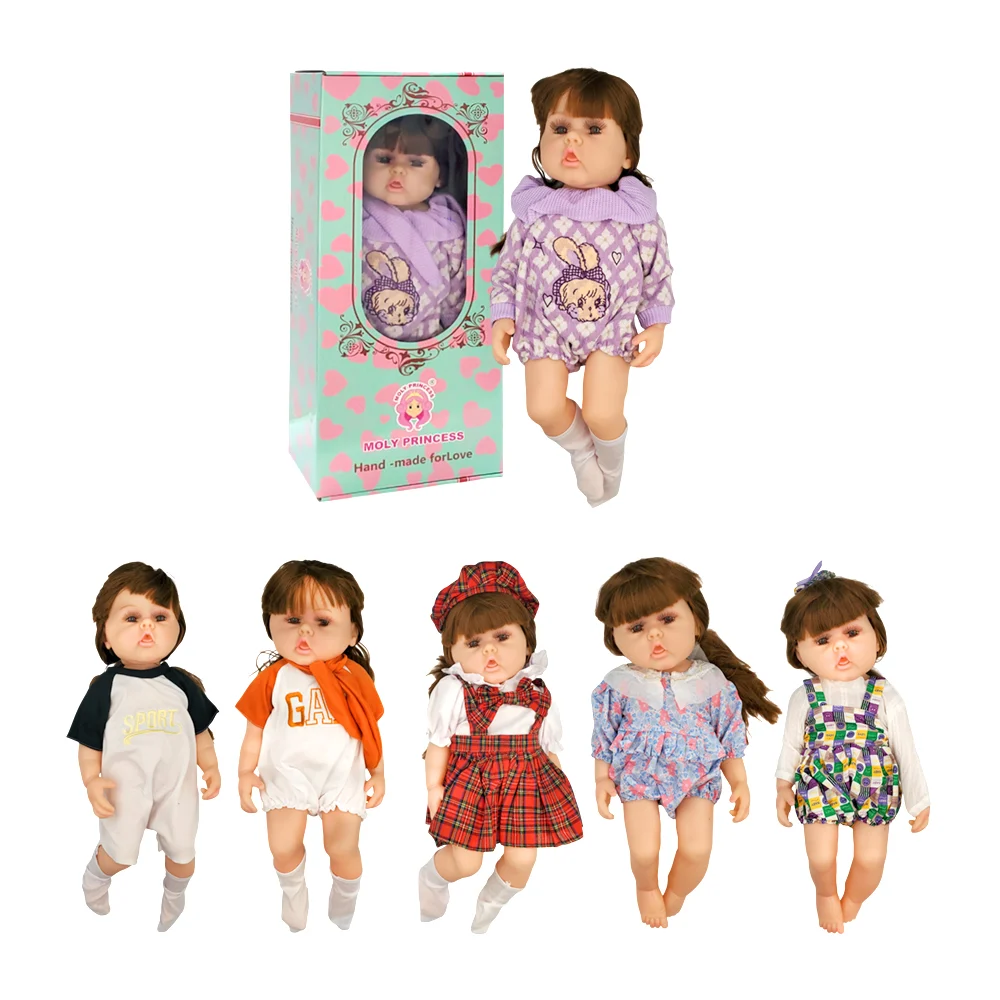 Muñeca grande con cabello largo y ropa infantil, variedad de modelos …
