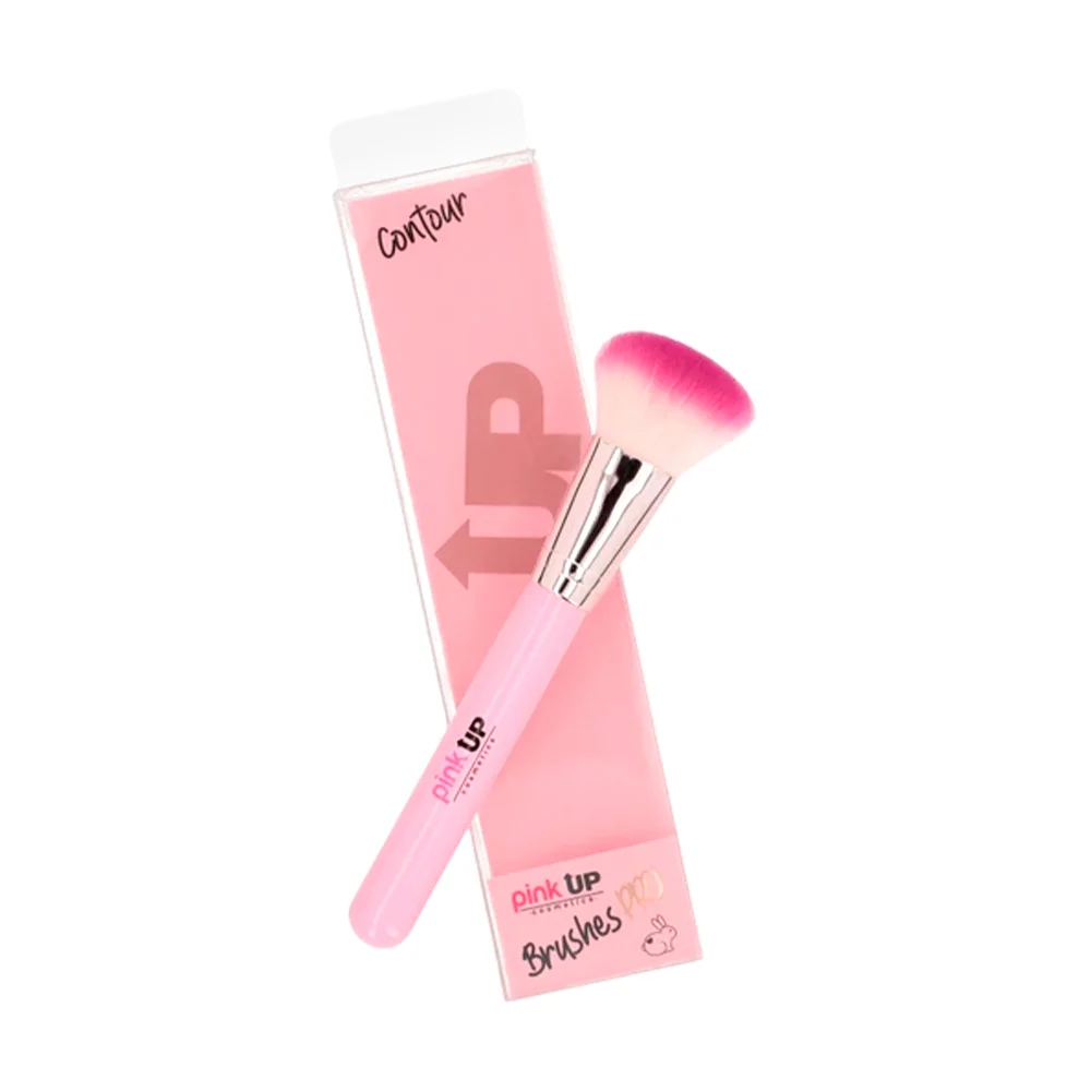Brocha pink up para aplicar y difuminar el contorno, cerdas suaves / …