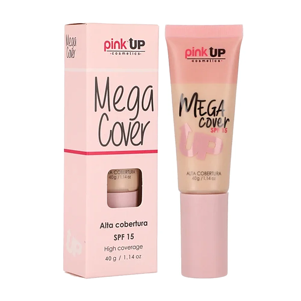 Base de maquillaje pink up de cobertura alta, fps15, tono ivory 100, …