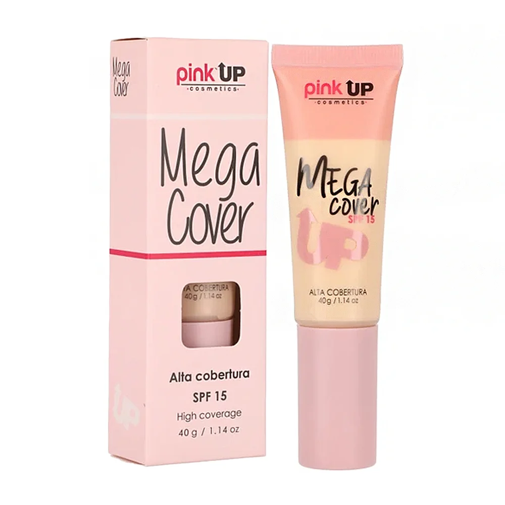 Base de maquillaje pink up de cobertura alta fps15, tono light 200, 4…