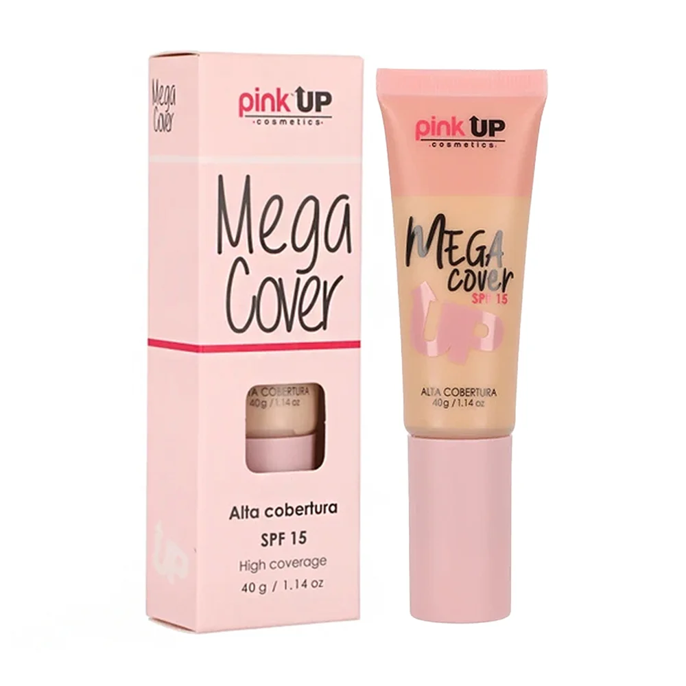 Base de maquillaje pink up de cobertura alta fps15, tono beige 300, 4…
