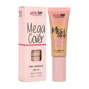 Base de maquillaje pink up de cobertura alta, fps15, tono deep tan 60…
