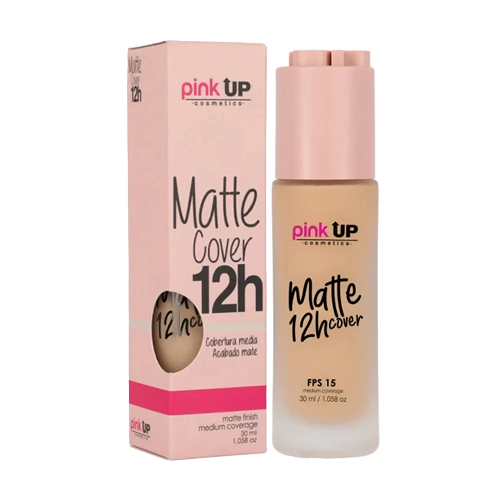 Base pink up con cobertura media acabado matte duración 12h en tono 3…