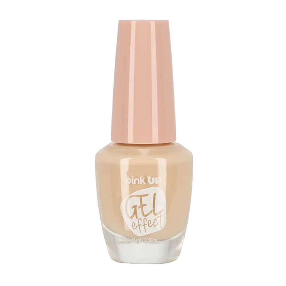1pza Esmalte con efecto gel pink up para uñas en tono skin, 15ml / pk…