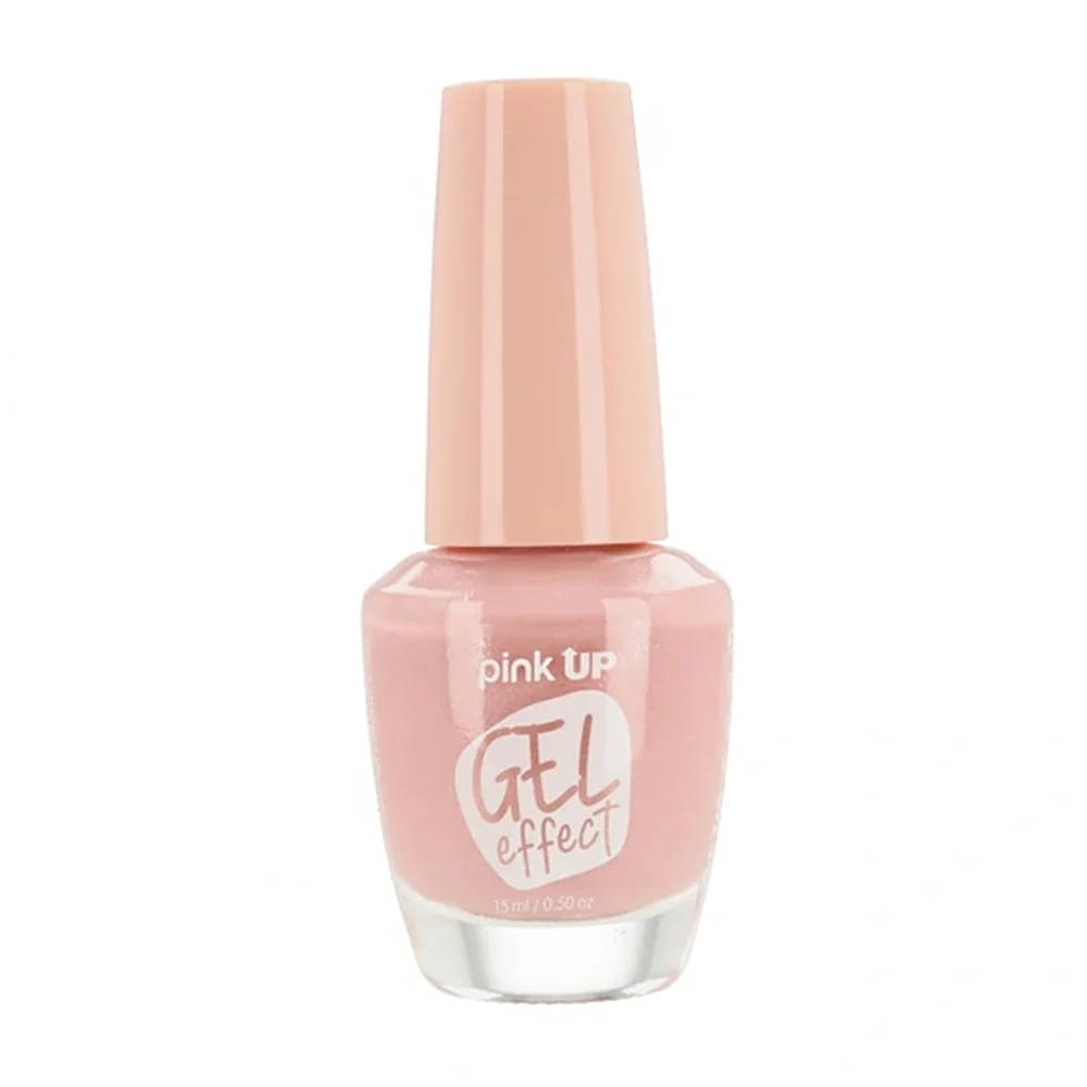1pza Esmalte con efecto gel pink up para uñas en tono cream, 15ml / p…