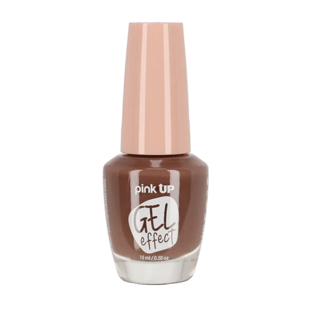 1pza Esmalte con efecto gel pink up para uñas en tono chocolate, 15ml…