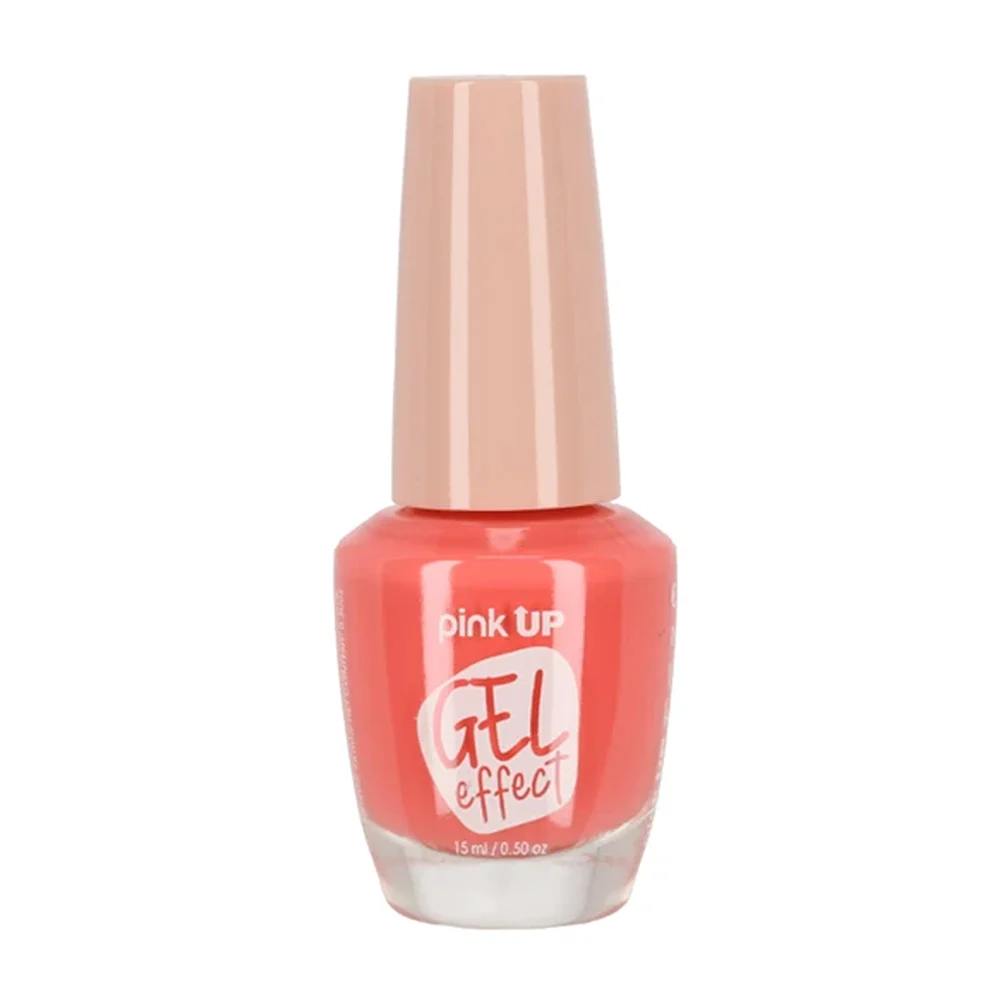 1pza Esmalte con efecto gel pink up para uñas en tono coral, 15ml / p…