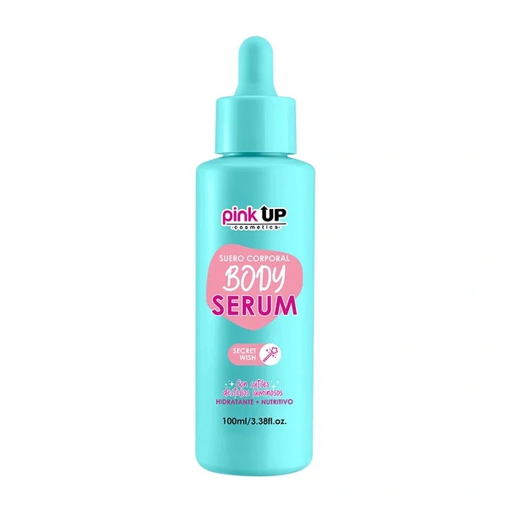 Suero corporal pink up con destellos luminosos y aroma cítrico, 100ml…