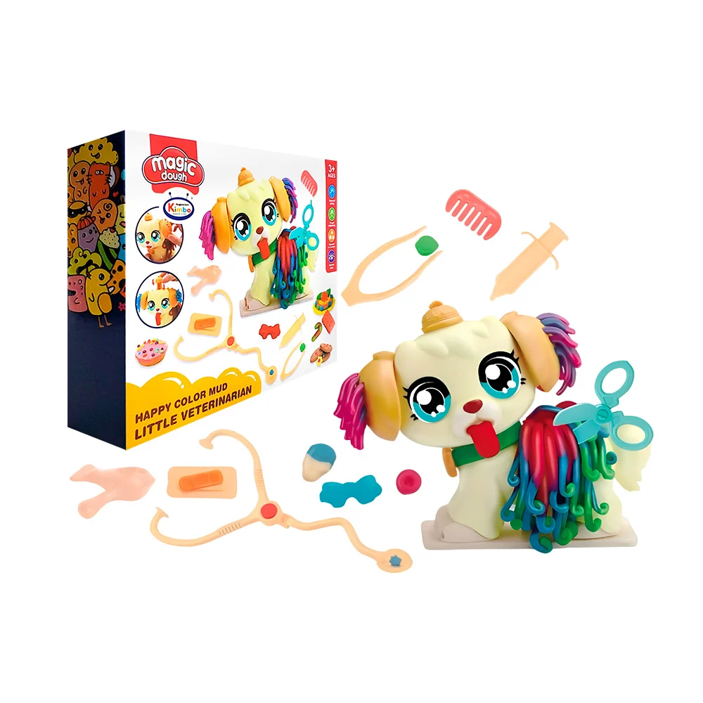 Set magic dough con temática de veterinaria con 5 masitas moldeables …