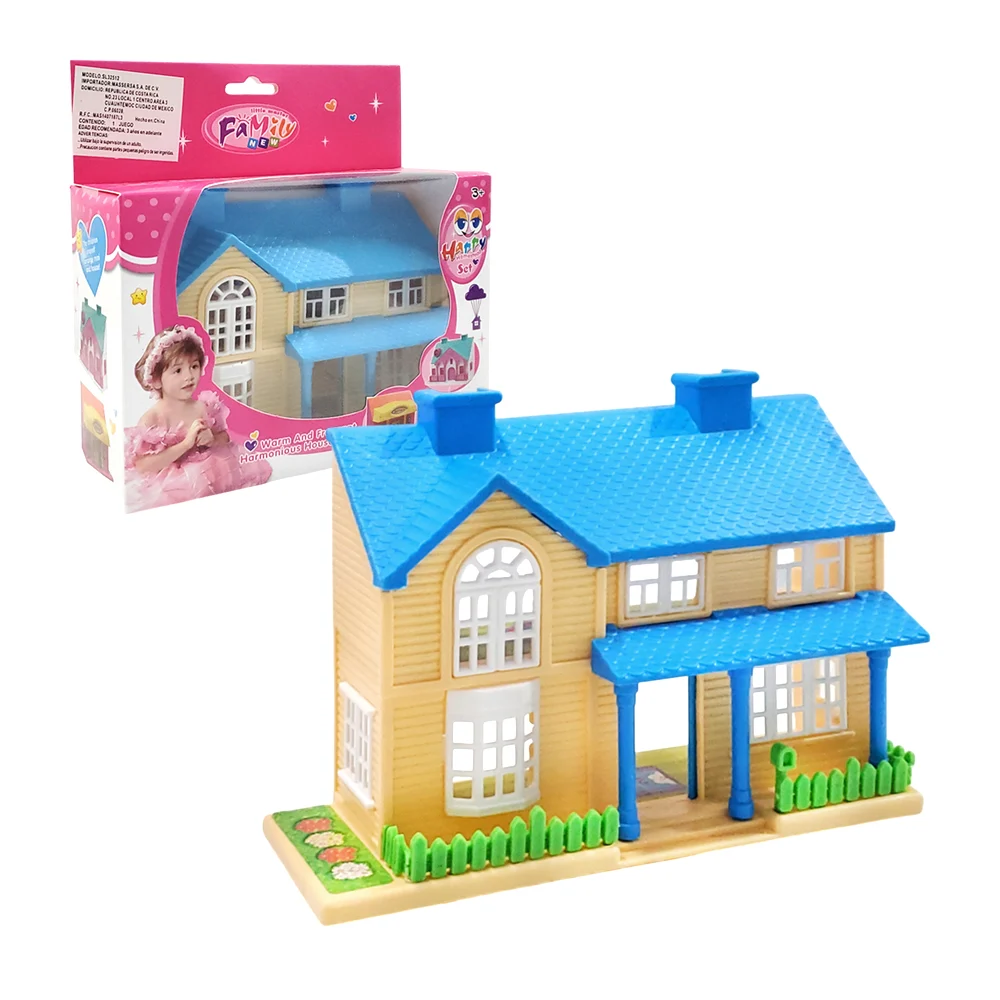 Casa pequeña de juguete con accesorios para decorar, variedad de dise…