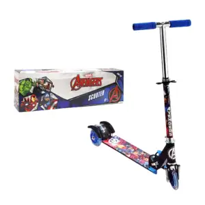 1pza Scooter armable con estampado de superheroes animados