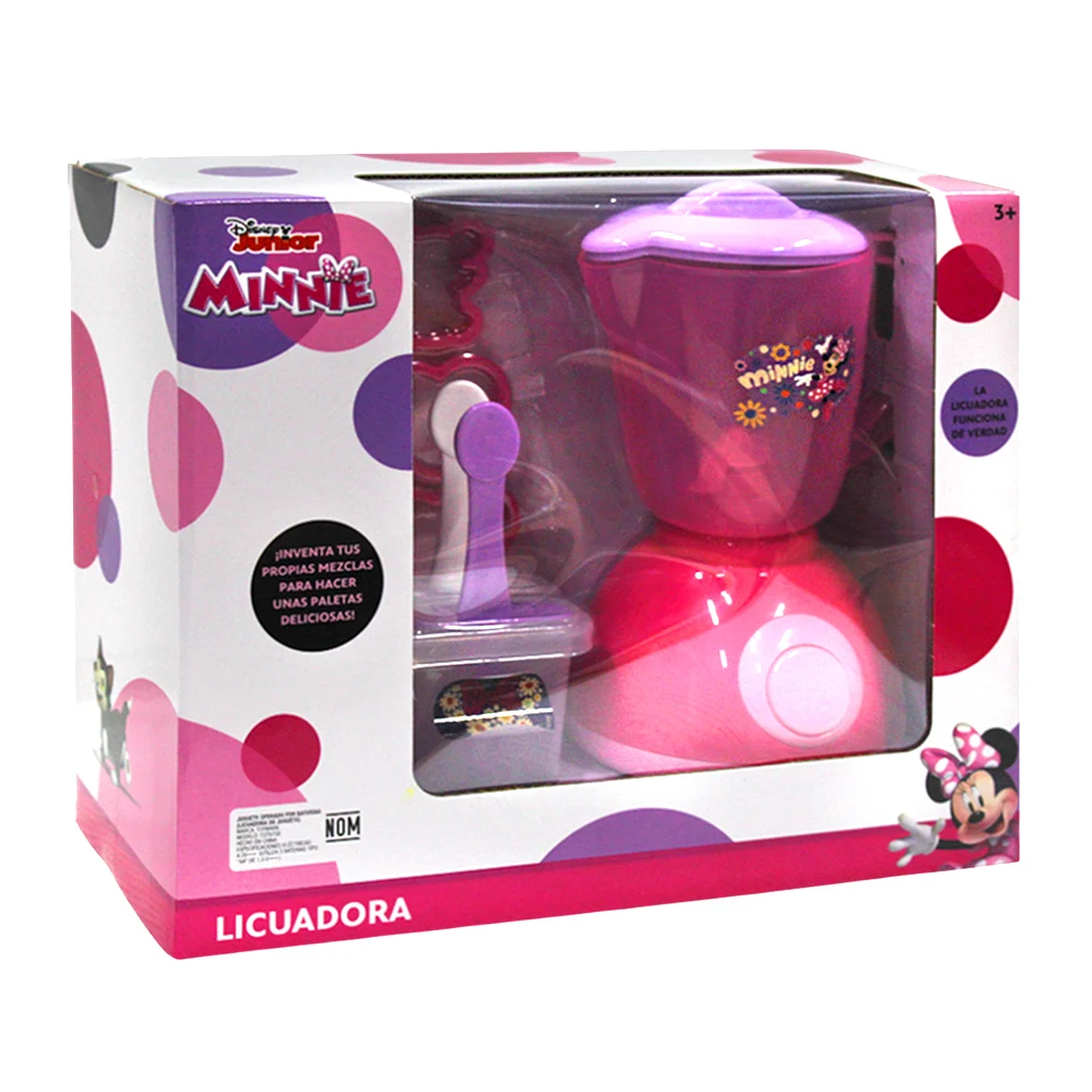 Juego infantil con estampado de minnie con moldes de paletas y licuad…