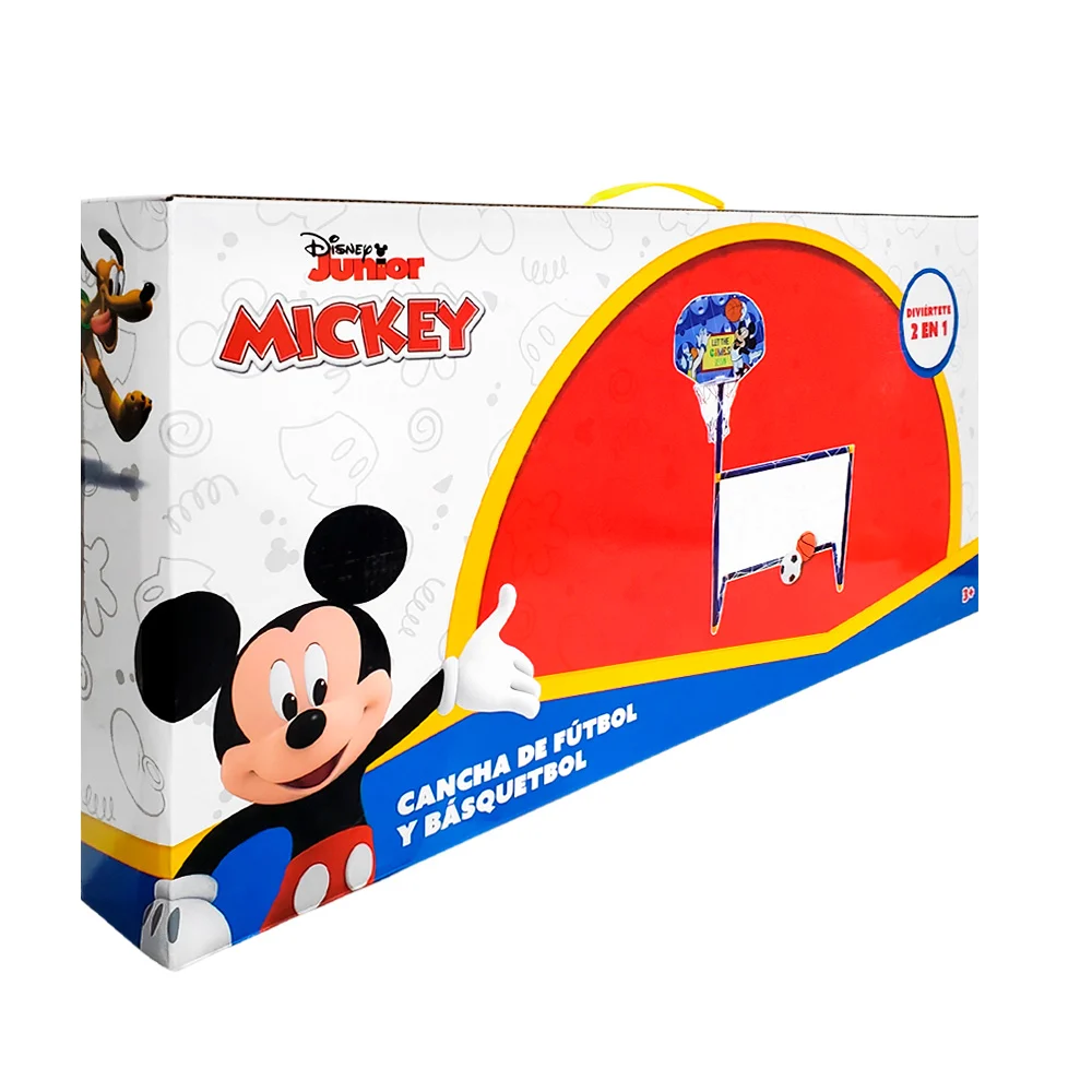 Set infantil con portería y canasta de básquetbol con estampado de mi…