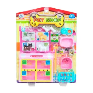 Set de juguete con temática de tienda de mascotas, variedad de acceso…