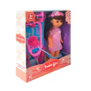 Muñeca sweet girl con accesorios de doctora / baby so lovely / yh1220