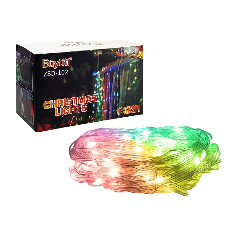 Serie guirnalda decorativa navideña de luz de colores con medida de 3…