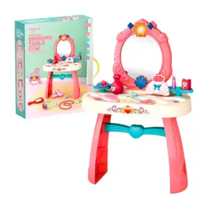 Tocador de juguete con luces, música y diversos accesorios / dressing…