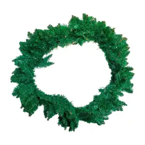 1pza Corona colgante navideña para decoración de puerta, 80cm / 115288