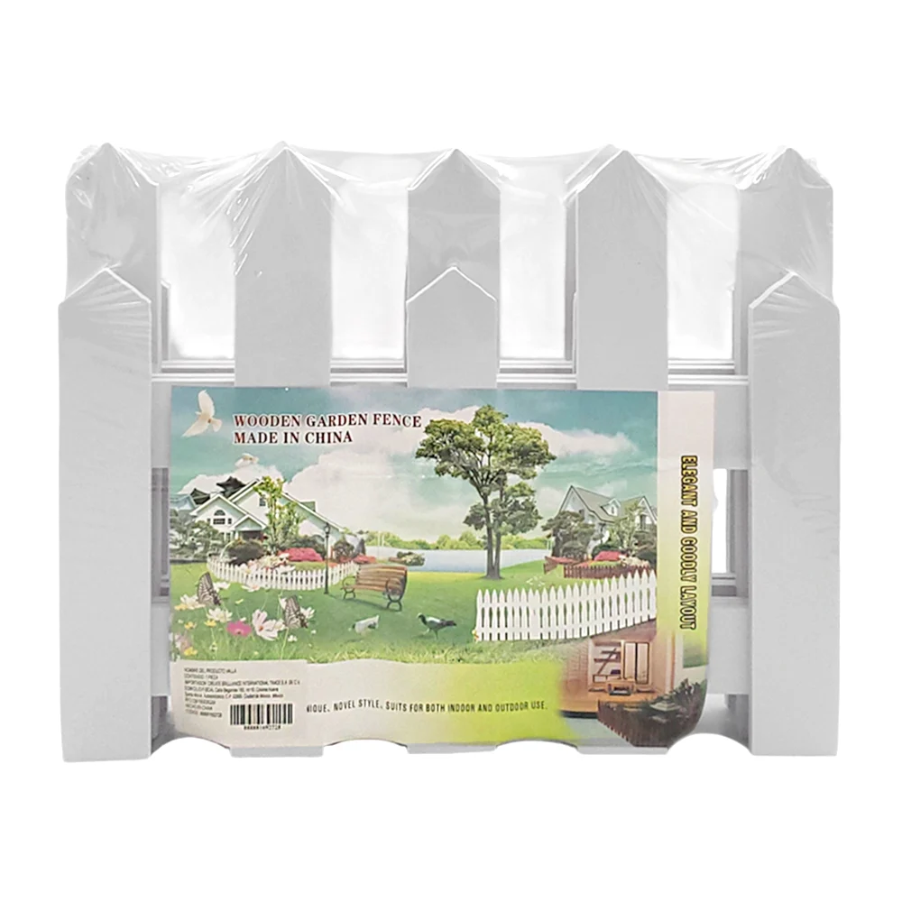 1pza Mini cerca / valla de jardín, plegable, de madera con medida de …