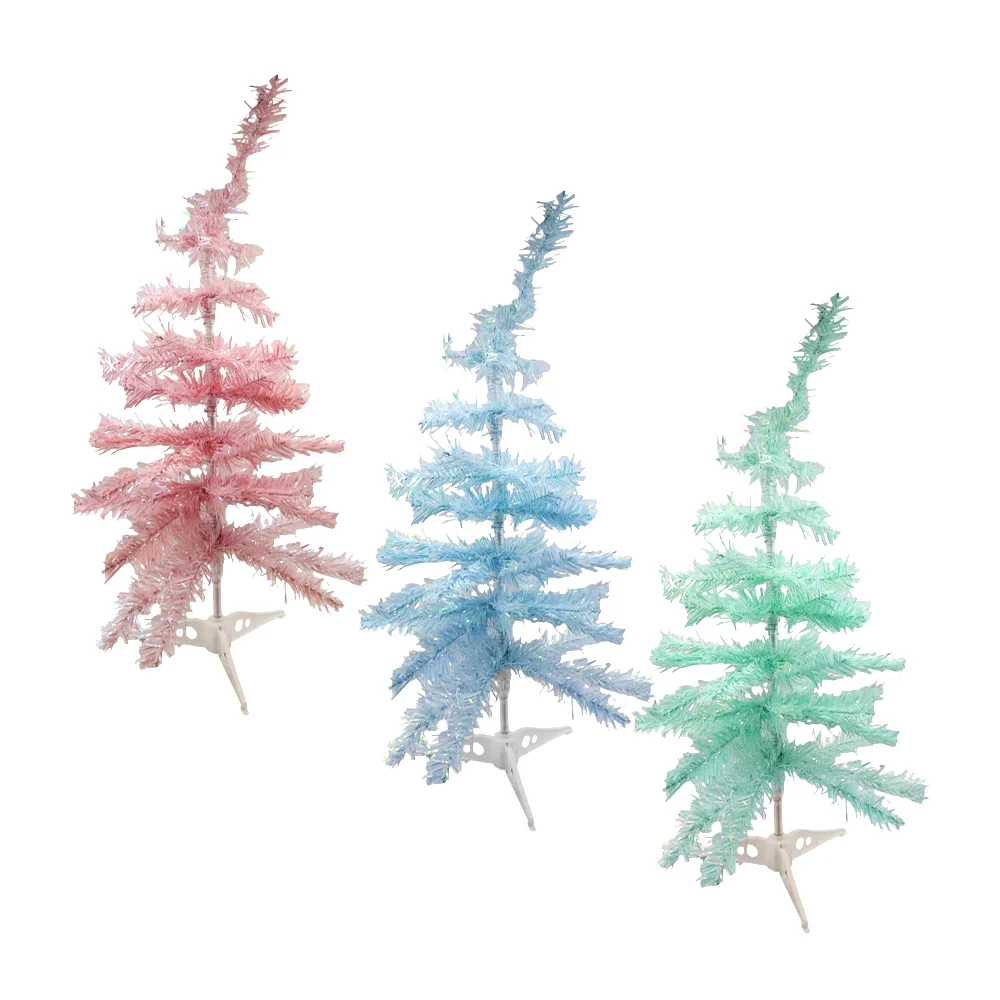 Árbol pequeño navideño decorativo, con efecto tornasol y medida de 60…