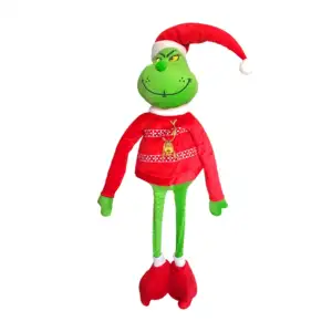 Figura decorativa de peluche navideño, el grinch estirable 45-75cm / …