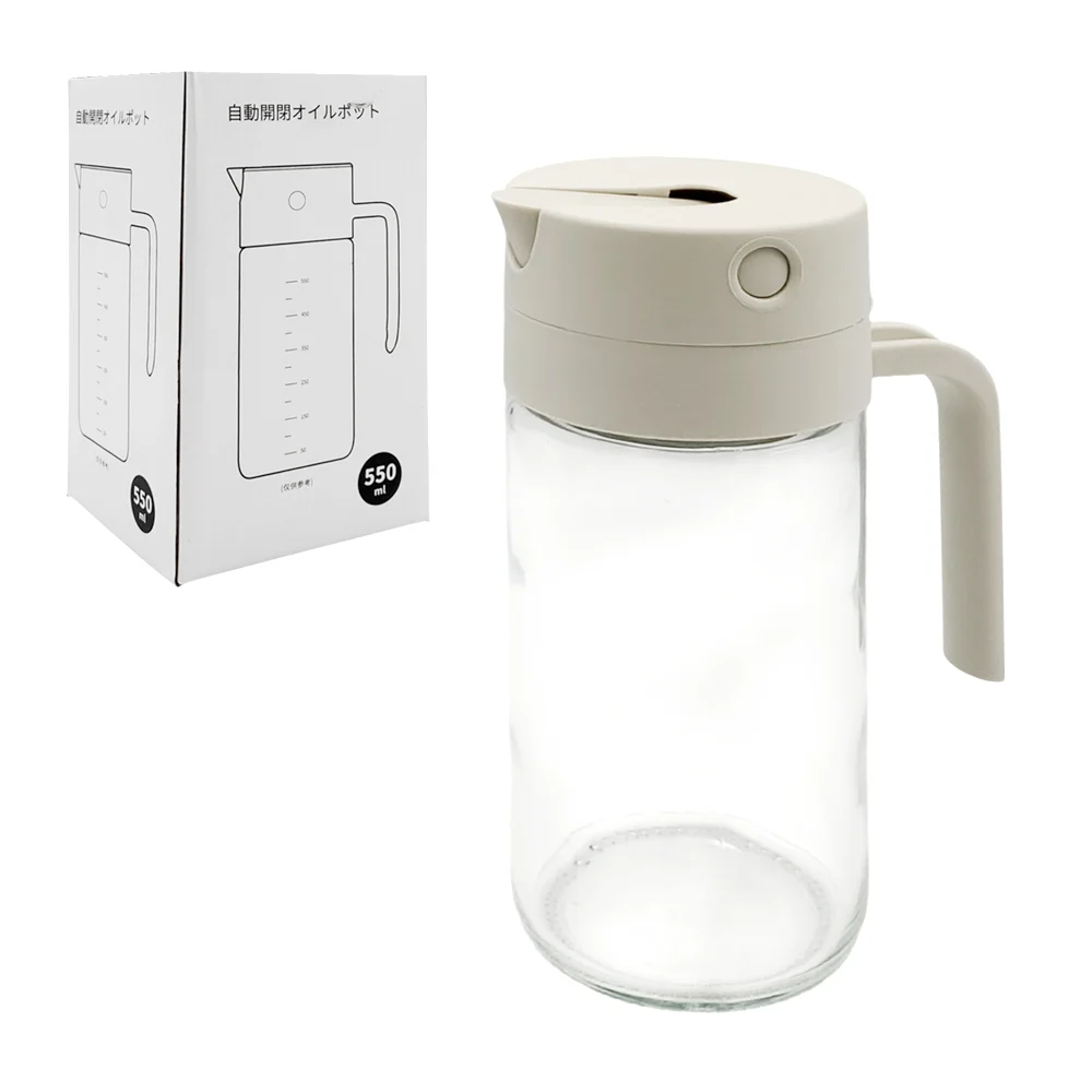 1pza Botella dispensadora de cristal para aceite con capacidad de 550…
