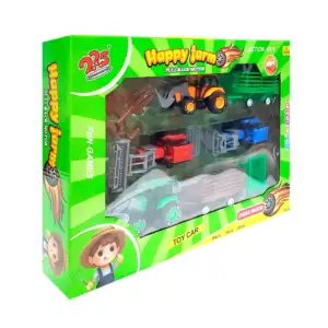 Kit infantil de juguetes con vehículos de granja y accesorios / 225-7…
