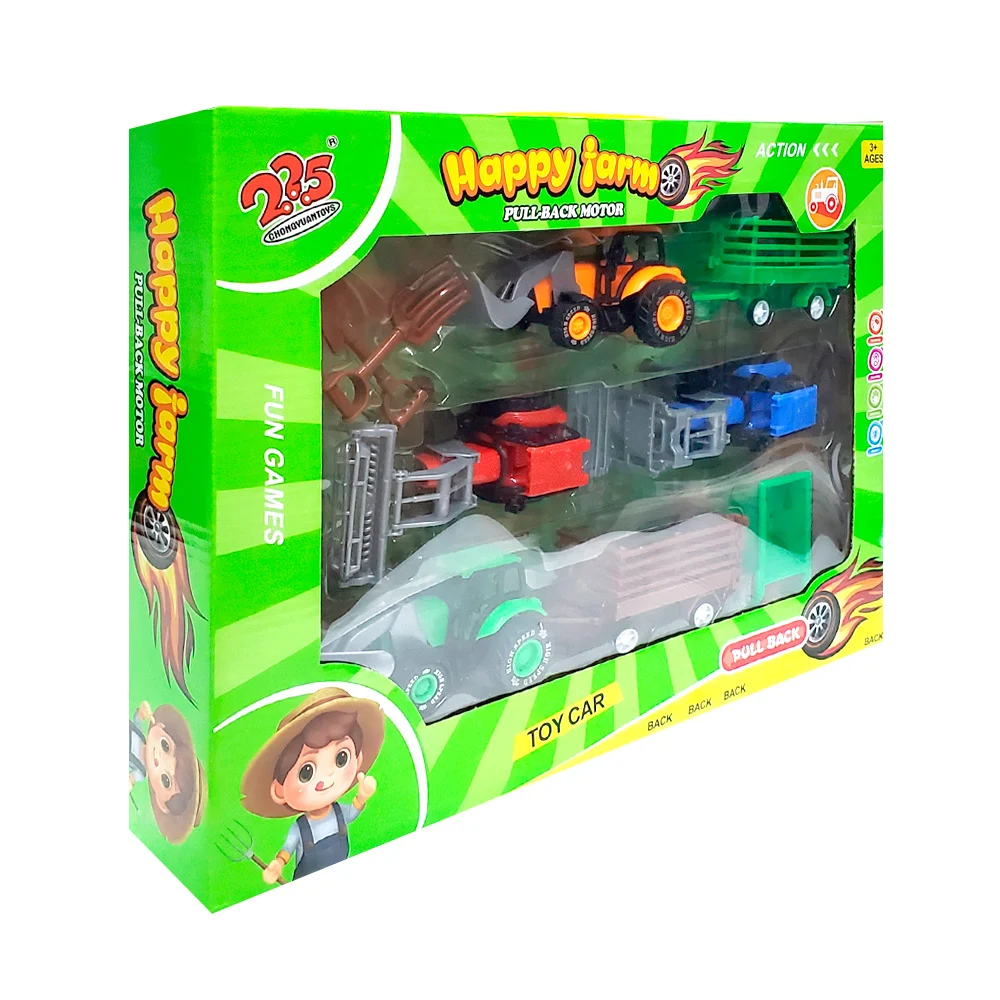 Kit infantil de juguetes con vehículos de granja y accesorios / 225-7…