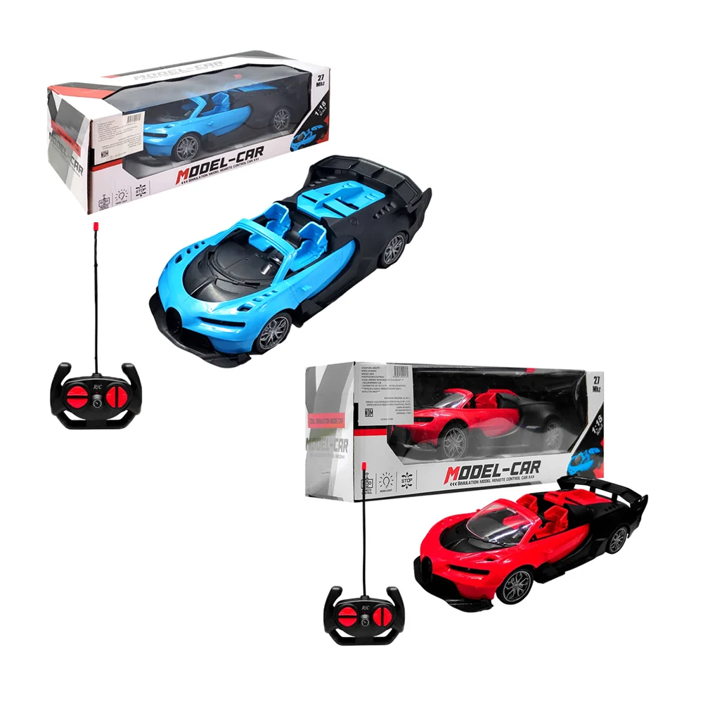 Carro deportivo a control remoto con luces, 1:18 scale, 27mhz / model…