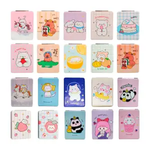 1pza Espejo rectangular de bolsillo doble, con diseño de animales, pa…