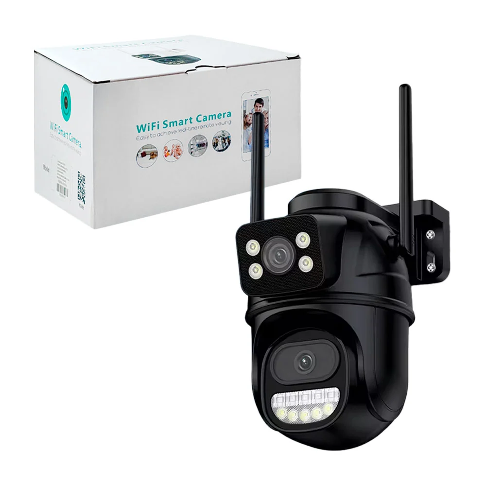 Cámara de seguridad inteligente wifi con doble lente y 2 antenas / 43…