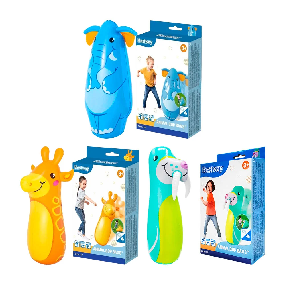 Animal inflable, 89cm para boxear, variedad de animales / 52152