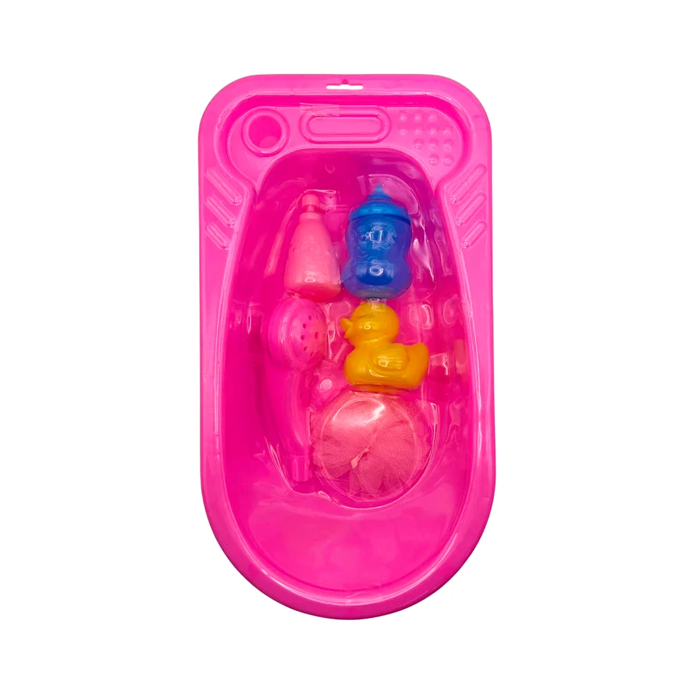 Bañera de juguete con accesorios para muñeca bebé, 31cm / 553-e / ts6…