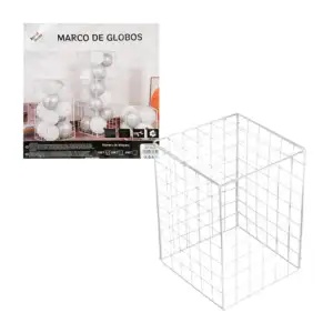 Set de rejas armables en forma de cubo, de plástico blanco con medida…