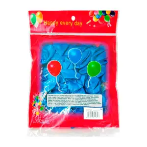Paquete con 50 globos de látex de 12´ en color azul perla para decora…
