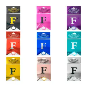 Banderín colgante decorativo de efecto metálico con frase de feliz cu…