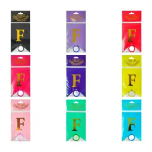 Banderín colgante decorativo de letra dorada con frase de feliz cumpl…