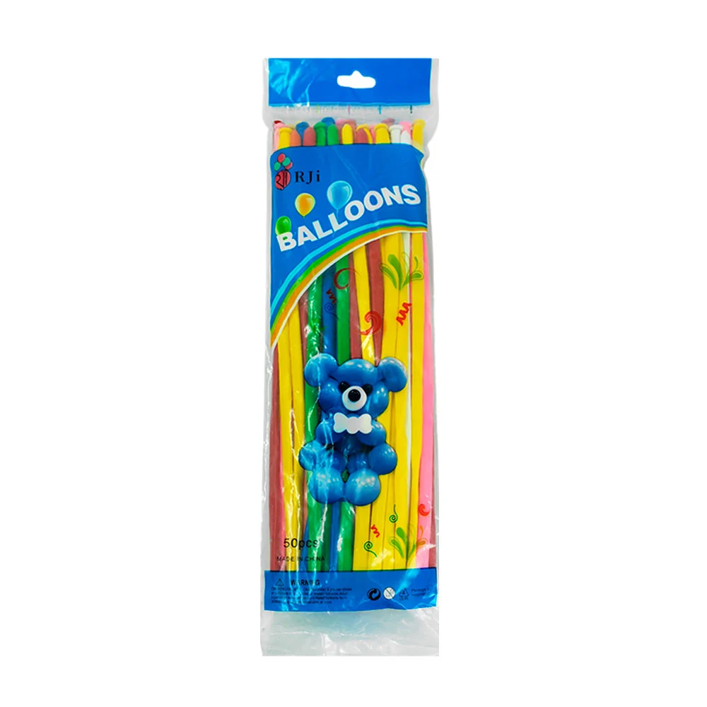 Paquete con 50 globos gusano salchicha de colores intensos / balloons…