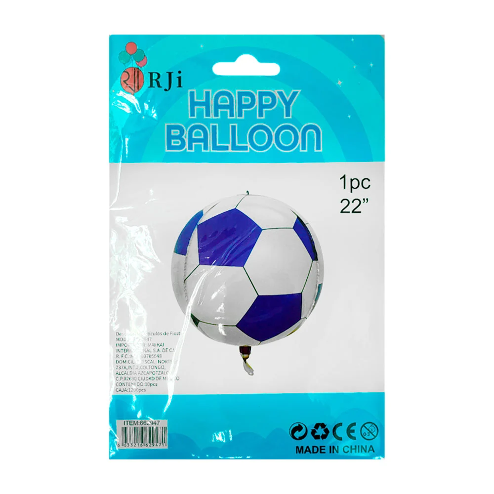 1pz globo decorativo en forma de balón, 22in, variedad de colores / 6…