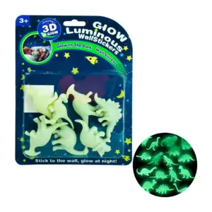 Blíster con 7 figuras de dinosaurios que brillan en la oscuridad / 77…