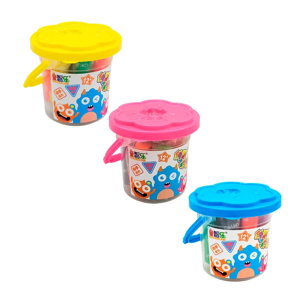 Estuche infantil con 14 masitas de colores moldeables + moldes y acce…