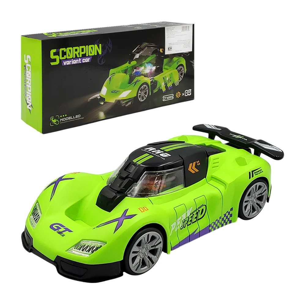 Carro móvil transformable de escorpión y luces led / scorpion / varia…