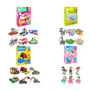 Juguete didáctico - rompecabezas infantil, 18x13cm, variedad de model…
