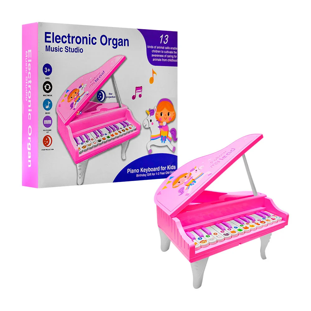 Piano organo musical electrónico interactivo con proyector de estrell…