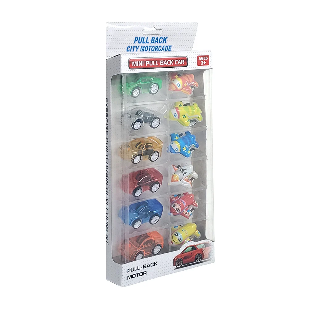 Paquete con 12 vehículos de fricción, carritos y aviones / mini pull …