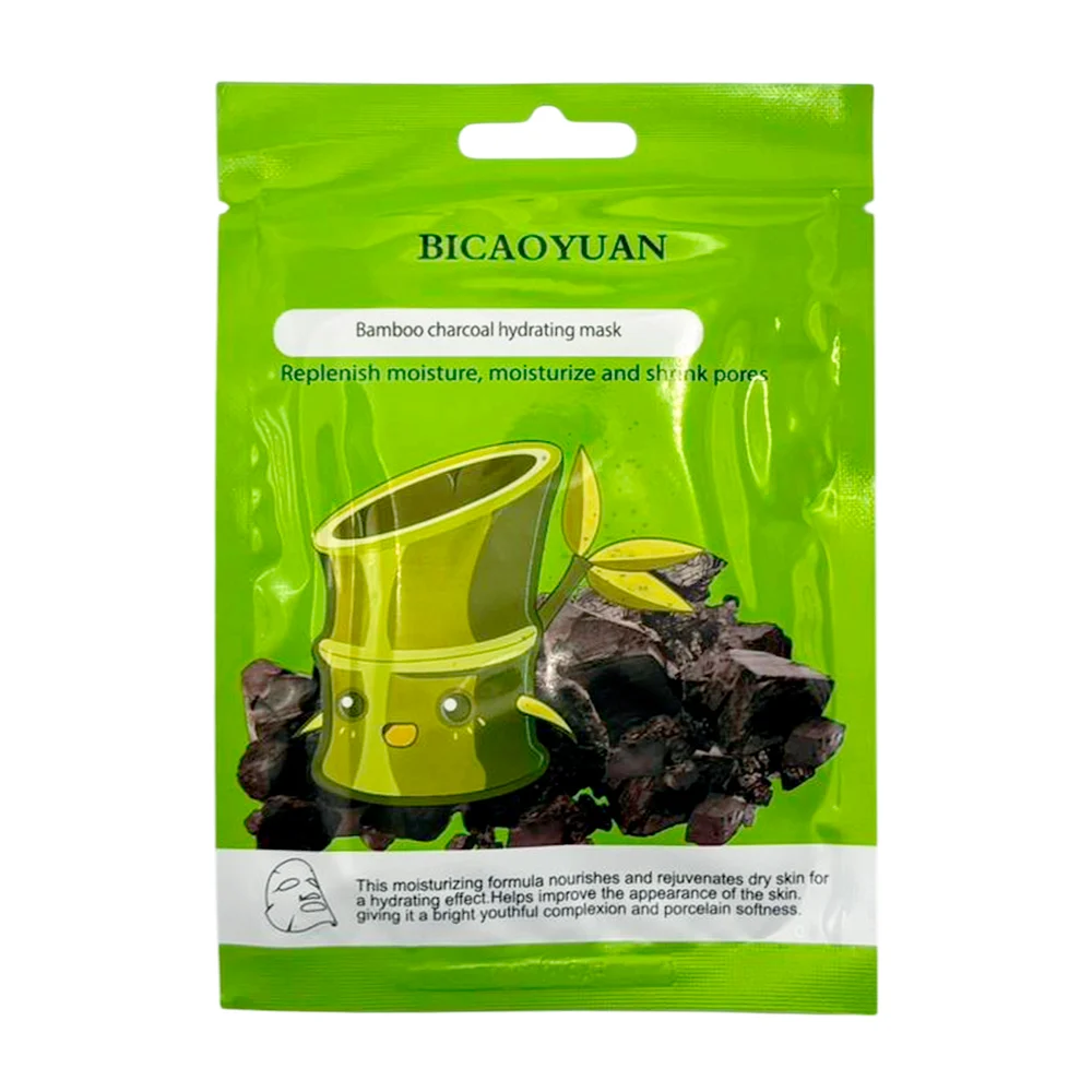 Mascarilla facial bicaoyuan, hidratante con extractos de carbon de ba…